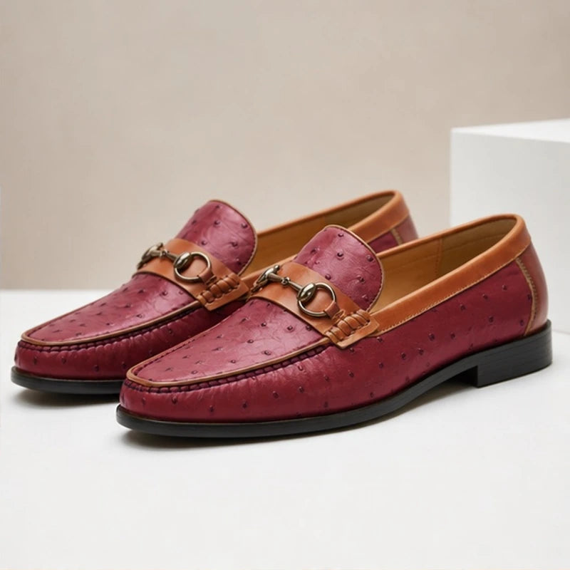 Marlow Leather Loafers - Burgundy - leather loafers - Michael Verde - Image 3