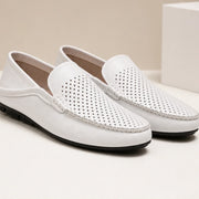 Martinique Leather Loafers - White - mens loafers - Michael Verde - Image 2