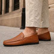 Martinique Leather Loafers - Brown - italian leather - Michael Verde - Image 4