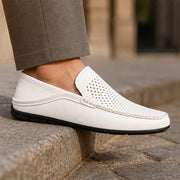 Martinique Leather Loafers - White - italian leather - Michael Verde - Image 4