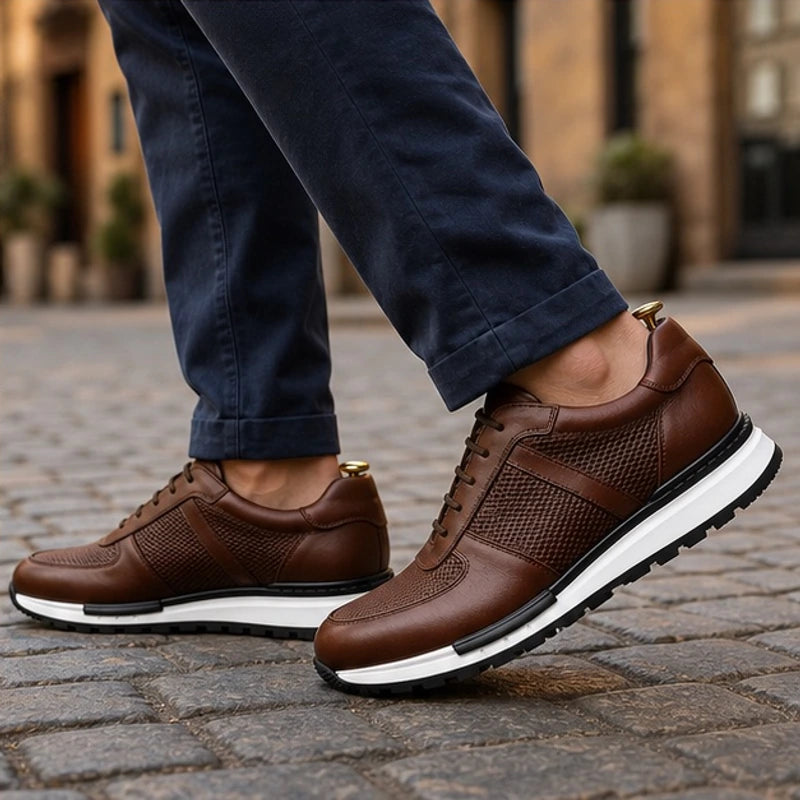 Merrick Leather Sneakers - Brown - Sneakers - Michael Verde - Image 1