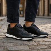 Merrick Leather Sneakers - Black - men's sneakers - Michael Verde - Image 2