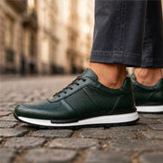 Merrick Leather Sneakers - Green - Sneakers - Michael Verde - Image 1