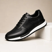 Merrick Leather Sneakers - Black - polished leather - Michael Verde - Image 4