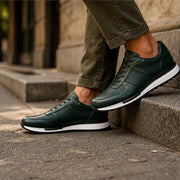 Merrick Leather Sneakers - Green - men's sneakers - Michael Verde - Image 2