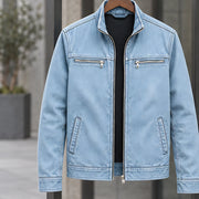 Millbrook Men's Washed Field Jacket - Sky Blue - Men's Clothing > Outerwear > Field Jackets - Michael Verde - Image 3