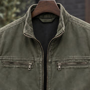 Millbrook Men's Washed Field Jacket - Army Green - male - Michael Verde - Image 4