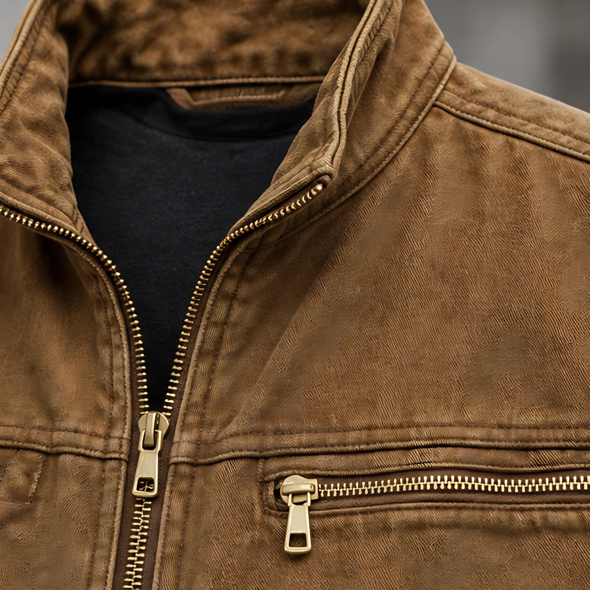 Millbrook Men's Washed Field Jacket - Yellow Brown - male - Michael Verde - Image 4