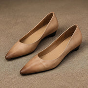 Ophelia Women's Leather Flats - Apricot - female - Michael Verde - Image 4