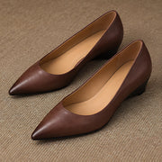 Ophelia Women's Leather Flats - Brown - female - Michael Verde - Image 4
