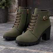 Orelia Women's Block Heel Ankle Boots - Green - Boots - Michael Verde - Image 2