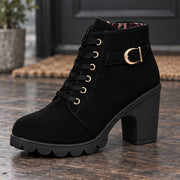 Orelia Women's Block Heel Ankle Boots - Black - Footwear - Michael Verde - Image 3