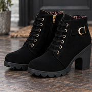 Orelia Women's Block Heel Ankle Boots - Black - Boots - Michael Verde - Image 2