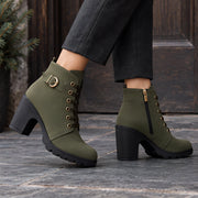 Orelia Women's Block Heel Ankle Boots - Green - Women's Footwear > Boots > Ankle Boots - Michael Verde - Image 1