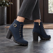 Orelia Women's Block Heel Ankle Boots - Blue - Women's Footwear > Boots > Ankle Boots - Michael Verde - Image 1