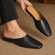 Orla Women's Square Toe Leather Mules - Black - Women's Shoes - Michael Verde - Image 2
