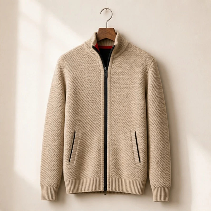 Pascal Textured Knit Sweater - Beige - Department: Men - Michael Verde - Image 3
