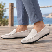 Rafferty Men's Leather Penny Loafers - White - Catalog Group: Footwear - Michael Verde - Image 2