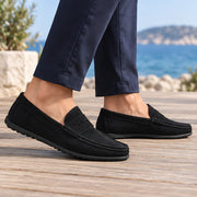 Rafferty Men's Leather Penny Loafers - Black - Catalog Group: Footwear - Michael Verde - Image 2