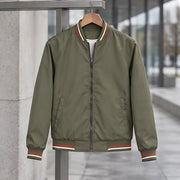 Raphael Men's Striped-Trim Bomber Jacket - Olive - male - Michael Verde - Image 3