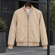 Raphael Men's Striped-Trim Bomber Jacket - Khaki - male - Michael Verde - Image 3