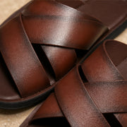 Riviera Leather Sandals - Brown - sandals - Michael Verde - Image 2
