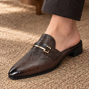 Rivoli Men's Leather Horsebit Mule - Espresso Brown - Footwear > Mules > Horsebit Mules - Michael Verde - Image 1
