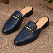 Rivoli Men's Leather Horsebit Mule - Indigo Blue - male - Michael Verde - Image 3