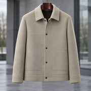 Rourke Men's Brushed Wool Jacket - Imperial Camel - male - Michael Verde - Image 3