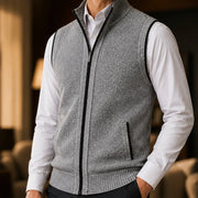 Ryland Full-Zip Vest - Gray - Men's Clothing > Full-Zip Vests - Michael Verde - Image 1