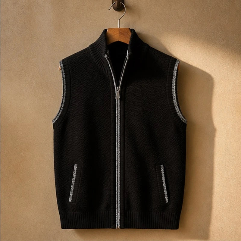 Ryland Full-Zip Vest - Black - Catalog Group: Clothing - Michael Verde - Image 2