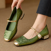 Sorelia Women's Pearl-Strap Pumps - Green - Women's Shoes - Michael Verde - Image 2