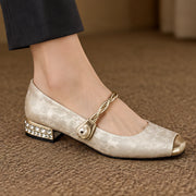 Sorelia Women's Pearl-Strap Pumps - Beige - Women's Footwear > Pumps - Michael Verde - Image 1