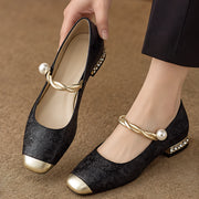 Sorelia Women's Pearl-Strap Pumps - Black - Women's Shoes - Michael Verde - Image 2