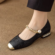 Sorelia Women's Pearl-Strap Pumps - Black - Women's Footwear > Pumps - Michael Verde - Image 1