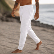 Sorevan Coastal Linen Pants - White - Pants - Michael Verde - Image 1