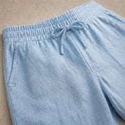 Sorevan Coastal Linen Pants - Light Blue - linen pants - Michael Verde - Image 3
