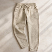 Sorevan Coastal Linen Pants - Khaki - linen pants - Michael Verde - Image 3