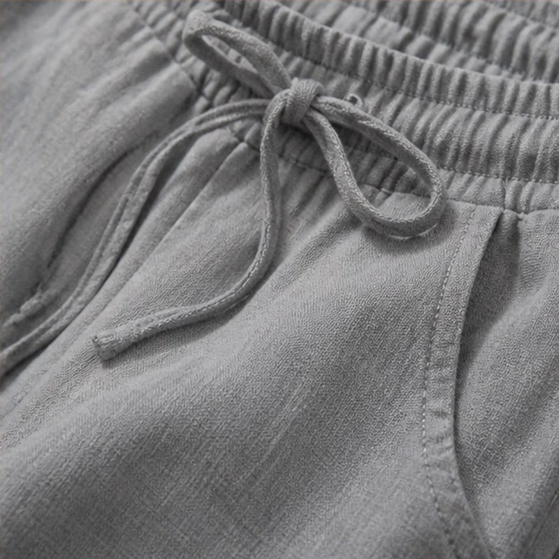 Sorevan Coastal Linen Pants - Grey - relaxed fit - Michael Verde - Image 5