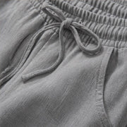 Sorevan Coastal Linen Pants - Grey - relaxed fit - Michael Verde - Image 5