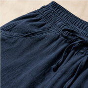 Sorevan Coastal Linen Pants - Dark Blue - linen pants - Michael Verde - Image 3