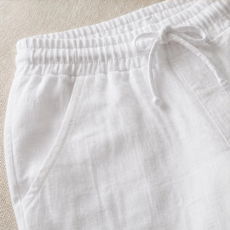 Sorevan Coastal Linen Pants - White - linen pants - Michael Verde - Image 3