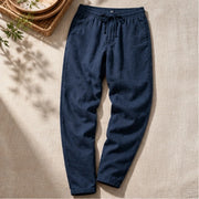 Sorevan Coastal Linen Pants - Dark Blue - relaxed fit - Michael Verde - Image 5