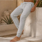 Sorevan Coastal Linen Pants - Light Grey - men's pants - Michael Verde - Image 2
