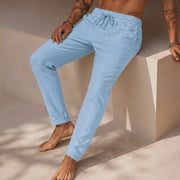 Sorevan Coastal Linen Pants - Light Blue - men's pants - Michael Verde - Image 2