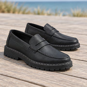 Stafford Men's Slip-On Penny Loafers - Black - Department: Men - Michael Verde - Image 3