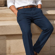 Tavaro Lightweight Summer Linen Pants - Navy Blue - men's pants - Michael Verde - Image 2