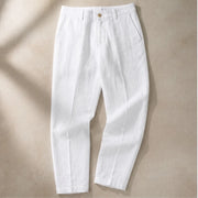 Tavaro Lightweight Summer Linen Pants - White - linen pants - Michael Verde - Image 3