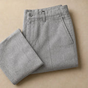 Tavaro Lightweight Summer Linen Pants - Gray - linen pants - Michael Verde - Image 3
