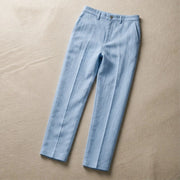 Tavaro Lightweight Summer Linen Pants - Blue - linen pants - Michael Verde - Image 3